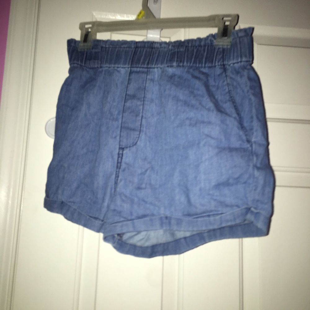 Blue Denim looking high waisted summer short